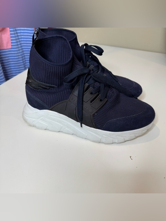 John Richmond Other - John Richmond Sock Sneakers Navy High Top Knit Shoes Made in Italy size 12